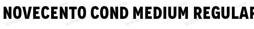 Novecento Cond Medium RegularVersio字体转换